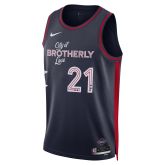 Nike Dri-FIT NBA Philadelphia 76ers Joel Embiid City Edition 23/24 Swingman Jersey - Bleu - Jersey