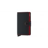 Secrid Miniwallet Matte Black & Red - Noir - Accessoires
