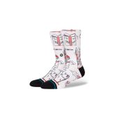 Stance Angry Holidayz Crew Sock - Blanc - Chaussettes