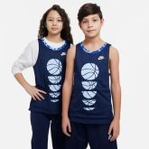 Nike Culture of Big Kids Reversible Basketball Jersey Midnight Navy - Bleu - Jersey