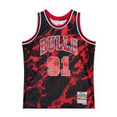 Mitchell & Ness NBA Chicago Bulls Dennis Rodman Team Marble Swingman Jersey - Noir - Jersey