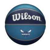 Wilson NBA Team Tribute Basketball Charlotte Hornets Size 7 - Bleu - Balle