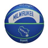 Wilson 2023 NBA Team City Collector MiWaukee Bucks Size 7 - Bleu - Balle