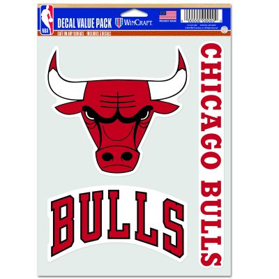 WinCraft NBA Chicago Bulls Multi Use Decal - Rouge - Nálepky