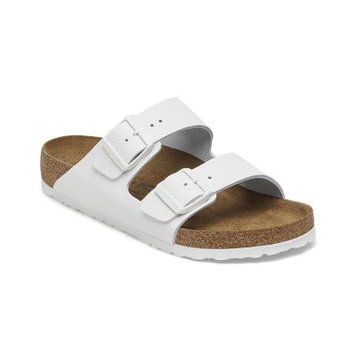 Birkenstock Arizona Natural Leather Regular Fit White 1025048 - Blanc - Sandales Birkenstock Arizona Natural Leather Regular Fit White 1025048 - Blanc - Sandales