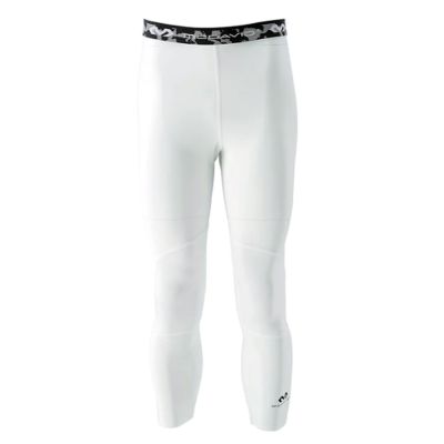 McDavid Compression 3/4 Tight With Dual Layer Knee Support White - Blanc - Pantalon