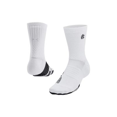 Under Armour Curry UA AD Playmaker 1p Mid Socks White - Blanc - Chaussettes Under Armour Curry UA AD Playmaker 1p Mid Socks White - Blanc - Chaussettes