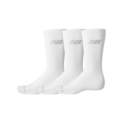 New Balance Performance Basic Crew 3 Pack White Wt - Blanc - Chaussettes New Balance Performance Basic Crew 3 Pack White Wt - Blanc - Chaussettes