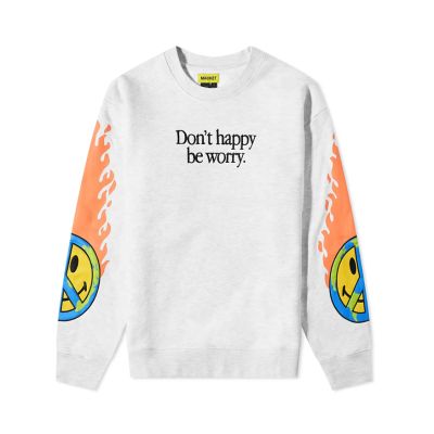 Market Smiley Earth On Fire Crewneck - Gris - Hoodie
