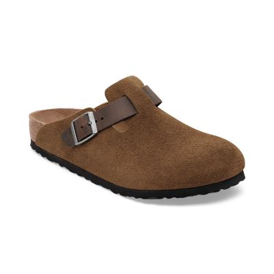 Birkenstock Boston BS Mixed Leather Regular Fit Brown 1030667 - Marron - Sandales Birkenstock Boston BS Mixed Leather Regular Fit Brown 1030667 - Marron - Sandales