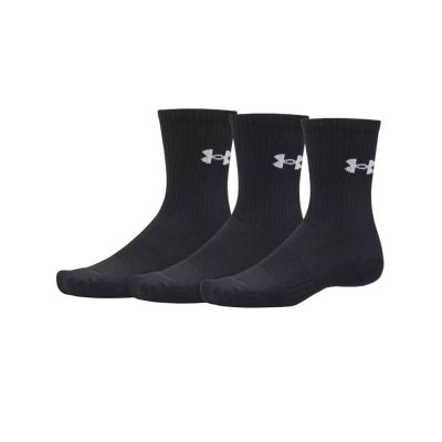 Under Armour Performance Cotton 3p Crw - Noir - Chaussettes Under Armour Performance Cotton 3p Crw - Noir - Chaussettes