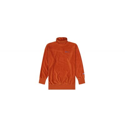 Champion Corduroy High Neck Oversized Sweatshirt - Orange - Hoodie