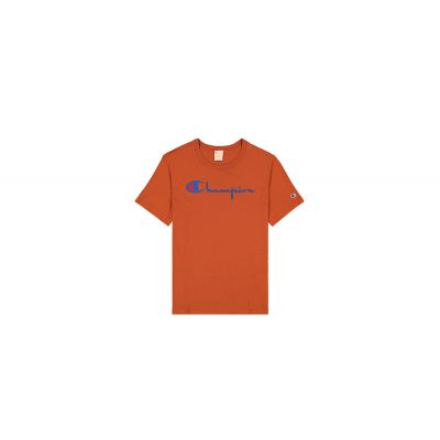 Champion Script Logo Crew Neck T-Shirt - Orange - T-shirt à manches courtes