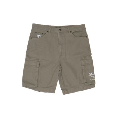 Karl Kani Retro Washed Cargo Shorts Military Green - Vert - Shorts