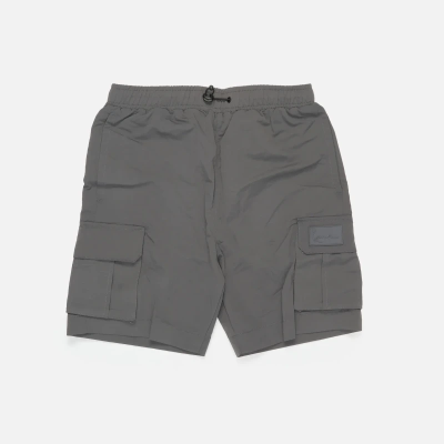 Karl Kani Rubber Signature Cargo Shorts Anthracite - Gris - Shorts