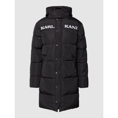 Karl Kani Retro Hooded Long Puffer Jacket Black - Noir - Veste