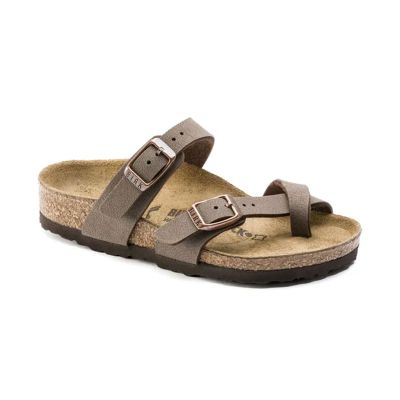 Birkenstock Mayari Kids Birko-Flor Birkibuc Regular Fit - Marron - Sandales Birkenstock Mayari Kids Birko-Flor Birkibuc Regular Fit - Marron - Sandales
