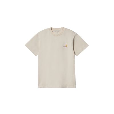 Carhartt WIP S/S American Script T-Shirt Natural - Marron - T-shirt à manches courtes