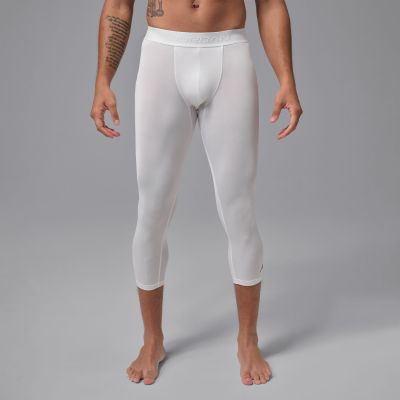 Jordan Sport Essentials Men's Dri-FIT 3/4-Length Tights White - Blanc - Pantalon Jordan Sport Essentials Men's Dri-FIT 3/4-Length Tights White - Blanc - Pantalon