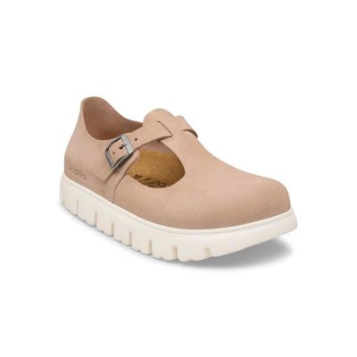 Birkenstock Paris Chunky Suede Leather Narrow Fit Warm Sand - Marron - Sandales Birkenstock Paris Chunky Suede Leather Narrow Fit Warm Sand - Marron - Sandales