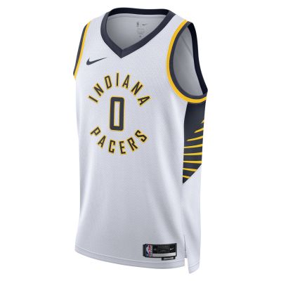 Nike Dri-FIT NBA Indiana Pacers Tyrese Haliburton Association Edition Swingman Jersey - Blanc - Jersey Nike Dri-FIT NBA Indiana Pacers Tyrese Haliburton Association Edition Swingman Jersey - Blanc - Jersey