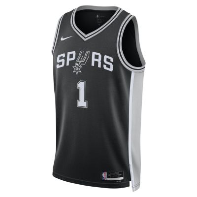 Nike Dri-FIT NBA San Antonio Spurs Victor Wembanyama Icon Edition 2022/23 Swingman Jersey - Noir - Jersey