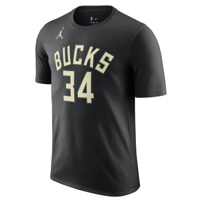 Jordan NBA Milwaukee Bucks Statement Edition Tee Black - Noir - T-shirt à manches courtes