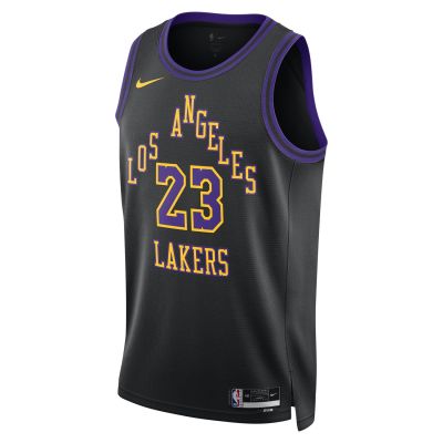 Nike Dri-FIT LA Lakers LeBron James City Edition 23/24 Swingman Jersey - Noir - Jersey