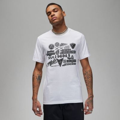 Jordan Graphic Tee - Blanc - T-shirt à manches courtes