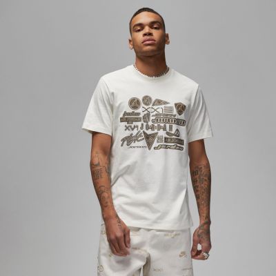 Jordan Brand Graphic Tee Sail - Blanc - T-shirt à manches courtes