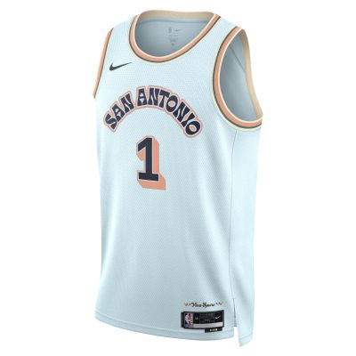 Nike Dri-FIT NBA Victor Wembanyama San Antonio Spurs 2024/25 City Edition Swingman Jersey - Bleu - Jersey