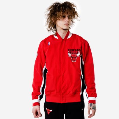 Mitchell & Ness Authentic Warm Up Jacket 96 Chicago Bulls Red - Rouge - Veste