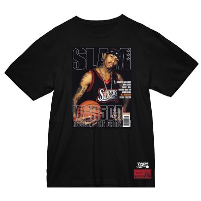 Mitchell & Ness NBA Philadelphia 76ers  Allen Iverson Slam Tee - Noir - T-shirt à manches courtes