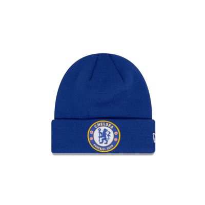 New Era Core Cuff Beanie Chelsea Fc Lion Crest - Bleu - Casquette New Era Core Cuff Beanie Chelsea Fc Lion Crest - Bleu - Casquette
