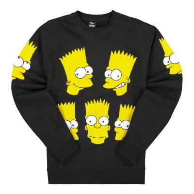 The Simpsons X Chinatown Market Classic Bart Crewneck Sweatshirt Black - Noir - Hoodie