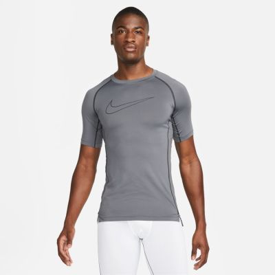 Nike Pro Dri-FIT Tight Firt Short-Sleeve Top - Gris - T-shirt à manches courtes