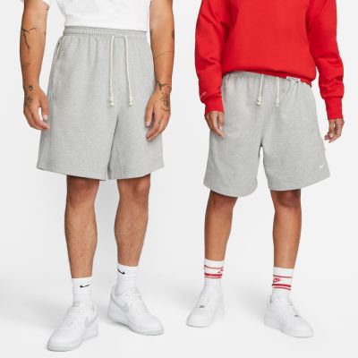 Nike Dri-FIT Standard Issue French Terry Basketball Shorts Grey Heather - Gris - Shorts