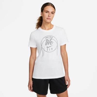 Nike Dri-FIT Swoosh Fly Wmns Tee White - Blanc - T-shirt à manches courtes