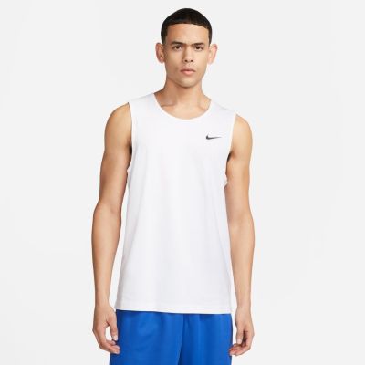 Nike Dri-FIT Hyverse Short-Sleeve Fitness Tank White - Blanc - T-shirt à manches courtes
