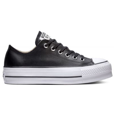 Converse Chuck Taylor All Star Lift Clean Leather Low Top - Noir - Baskets