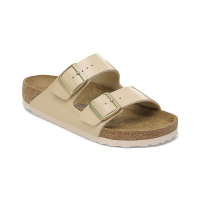 Birkenstock Arizona Birko-Flor Patent Regular Fit Brown - Marron - Sandales Birkenstock Arizona Birko-Flor Patent Regular Fit Brown - Marron - Sandales