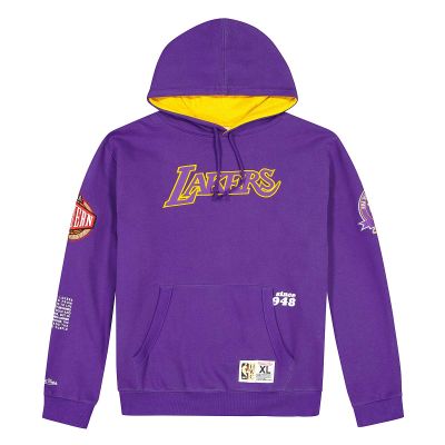 Mitchell & Ness NBA LA Lakers Team Origins Fleece Purple - Mauve - Hoodie