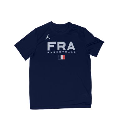 Jordan Dri-FIT France Graphic Tee College Navy - Bleu - T-shirt à manches courtes