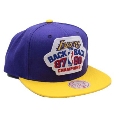 Mitchell & Ness NBA Los Angeles Lakers B2B Snapback HWC - Mauve - Casquette