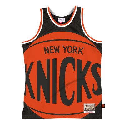 Mitchell & Ness Blown Out Fashion Jersey New York Knicks Black - Orange - Jersey