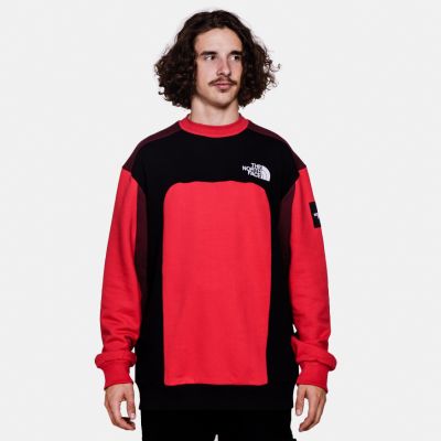 The North Face M BB Cut & Sew Crewneck TNF Red - Rouge - Hoodie