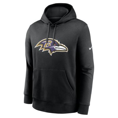 Nike Club Logo Baltimore Ravens Hoodie - Noir - Hoodie Nike Club Logo Baltimore Ravens Hoodie - Noir - Hoodie