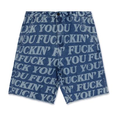 Rip N Dip Fuckin Fuck Denim Shorts - Bleu - Shorts