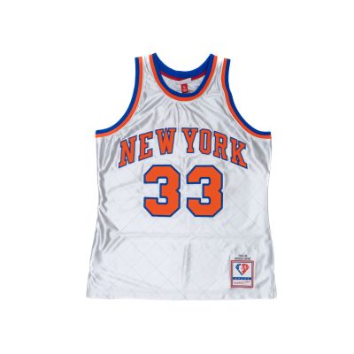 Mitchell & Ness NBA New York Knicks Patrick Ewing 75th Anniversary Platinum Collection Swingman Jersey - Blanc - Jersey