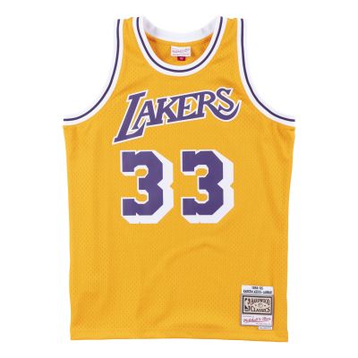 Mitchell & Ness NBA Swingman Jersey Los Angeles Lakers Kareem Abdul Jabbar - Jaune - Jersey